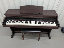 Load image into Gallery viewer, Roland HP-3E Digital Piano and stool in dark mahogany Stock nr 25499