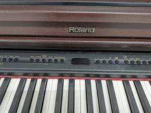 Load image into Gallery viewer, Roland HP-3E Digital Piano and stool in dark mahogany Stock nr 25499
