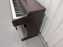 Load image into Gallery viewer, Roland HP-3E Digital Piano and stool in dark mahogany Stock nr 25499