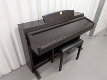 Load image into Gallery viewer, Yamaha Clavinova CLP-240 Digital Piano and stool in dark rosewood stock nr 25500