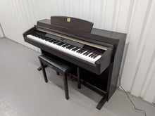 Load image into Gallery viewer, Yamaha Clavinova CLP-240 Digital Piano and stool in dark rosewood stock nr 25500