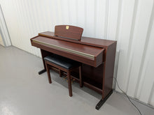 Load image into Gallery viewer, Yamaha Clavinova CLP-220 digital piano and stool in mahogany stock #25506