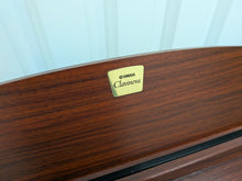 Load image into Gallery viewer, Yamaha Clavinova CLP-220 digital piano and stool in mahogany stock #25506