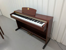 Load image into Gallery viewer, Yamaha Clavinova CLP-220 digital piano and stool in mahogany stock #25506