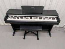Load image into Gallery viewer, Yamaha Arius YDP-142 Digital Piano and stool in satin black stock #25508