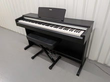 Load image into Gallery viewer, Yamaha Arius YDP-142 Digital Piano and stool in satin black stock #25508