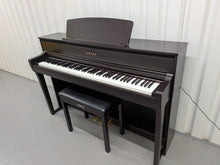 Load image into Gallery viewer, Yamaha Clavinova CLP-775 and stool in dark rosewood stock #25513