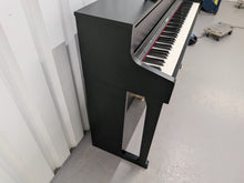 Load image into Gallery viewer, Roland HP605 digital piano and stool in satin black finish stock #25534