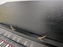 Load image into Gallery viewer, Roland HP605 digital piano and stool in satin black finish stock #25534