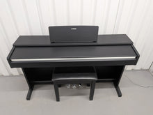 Load image into Gallery viewer, Yamaha Arius YDP-142 Digital Piano and stool in satin black stock #25522