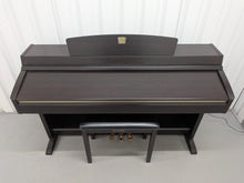 Load image into Gallery viewer, Yamaha Clavinova CLP-230 digital piano and stool in dark rosewood stock #25528