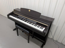 Load image into Gallery viewer, Yamaha Clavinova CLP-230 digital piano and stool in dark rosewood stock #25528