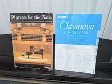 Load image into Gallery viewer, Yamaha Clavinova CLP-230 digital piano and stool in dark rosewood stock #25528