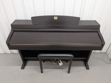 Load image into Gallery viewer, Yamaha Clavinova CLP-230 digital piano and stool in dark rosewood stock #25529