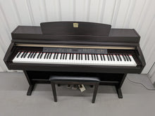Load image into Gallery viewer, Yamaha Clavinova CLP-230 digital piano and stool in dark rosewood stock #25529