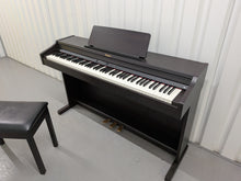 Load image into Gallery viewer, Roland RP301 digital piano and stool in dark rosewood finish stock number 25540
