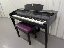 Load image into Gallery viewer, Yamaha Clavinova CVP-505PE digital piano arranger polished black stock number 25545