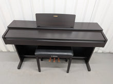 Load image into Gallery viewer, Yamaha Arius YDP-143 Digital Piano and stool in dark rosewood finish stock #25548