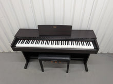 Load image into Gallery viewer, Yamaha Arius YDP-143 Digital Piano and stool in dark rosewood finish stock #25548