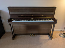 Load image into Gallery viewer, Kemble Oxford 12 Upright Piano and Stool in Polished Walnut with marquetry inlay 2007