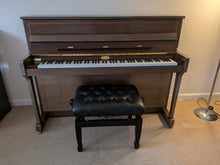 Load image into Gallery viewer, Kemble Oxford 12 Upright Piano and Stool in Polished Walnut with marquetry inlay 2007