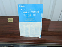 Load image into Gallery viewer, Yamaha Clavinova CLP-230 digital piano and stool in mahogany stock #25551