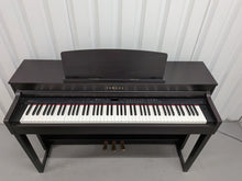 Load image into Gallery viewer, Yamaha Clavinova CLP-470 in dark rosewood with wooden keys action + stool #25546
