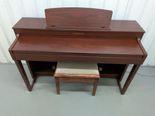Load image into Gallery viewer, Yamaha Clavinova CLP-440 Digital Piano and stool in mahogany stock no 25552