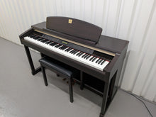 Load image into Gallery viewer, Yamaha Clavinova CLP-150 digital piano and stool in rosewood stock #25564