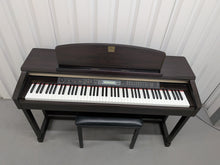 Load image into Gallery viewer, Yamaha Clavinova CLP-150 digital piano and stool in rosewood stock #25564