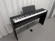 Load image into Gallery viewer, Yamaha P145 Digital Piano and full wooden stand, Black stock #25573