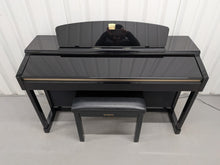 Load image into Gallery viewer, Yamaha Clavinova CLP-170PE Digital Piano glossy black polished ebony stock #25567