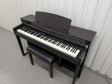 Load image into Gallery viewer, Yamaha Clavinova CLP-470 in dark rosewood with wooden keys action + stool #25575