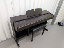 Load image into Gallery viewer, Yamaha Clavinova CLP-320 Digital Piano and stool in dark rosewood stock #25559