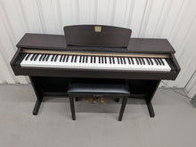 Load image into Gallery viewer, Yamaha Clavinova CLP-320 Digital Piano and stool in dark rosewood stock #25559