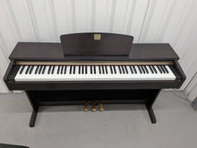 Load image into Gallery viewer, Yamaha Clavinova CLP-320 Digital Piano and stool in dark rosewood stock #25559