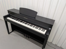 Load image into Gallery viewer, Yamaha Clavinova CLP-535 digital piano and stool in satin black finish stock # 25574