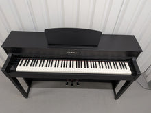 Load image into Gallery viewer, Yamaha Clavinova CLP-535 digital piano and stool in satin black finish stock # 25574