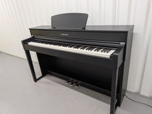 Load image into Gallery viewer, Yamaha Clavinova CLP-535 digital piano and stool in satin black finish stock # 25574