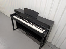 Load image into Gallery viewer, Yamaha Clavinova CLP-535 digital piano and stool in satin black finish stock # 25574