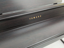 Load image into Gallery viewer, Yamaha Clavinova CLP-575 digital piano and stool in dark rosewood finish stock #26002