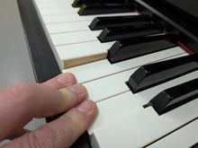 Load image into Gallery viewer, Yamaha Clavinova CLP-575 digital piano and stool in dark rosewood finish stock #26002