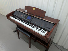 Load image into Gallery viewer, Yamaha Clavinova CVP-303 Digital Piano arranger + stool in mahogany stock #26004