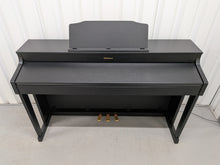 Load image into Gallery viewer, Roland HP603 digital piano in satin black finish stock #26012