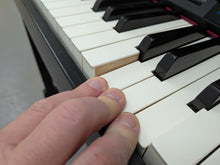 Load image into Gallery viewer, Roland HP603 digital piano in satin black finish stock #26012