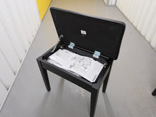 Load image into Gallery viewer, Roland F140R Digital Piano in satin black slim line space saver stock # 26052