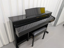 Load image into Gallery viewer, Kawai CS3 classic series Digital piano glossy black polished ebony stock #26054