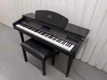 Load image into Gallery viewer, Yamaha Clavinova CVP-109PE Digital Piano and stool in glossy polished black stock #26049