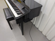 Load image into Gallery viewer, Yamaha Clavinova CVP-109PE Digital Piano and stool in glossy polished black stock #26049