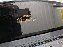 Load image into Gallery viewer, Yamaha Clavinova CVP-109PE Digital Piano and stool in glossy polished black stock #26049